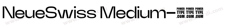 NeueSwiss Medium字体转换